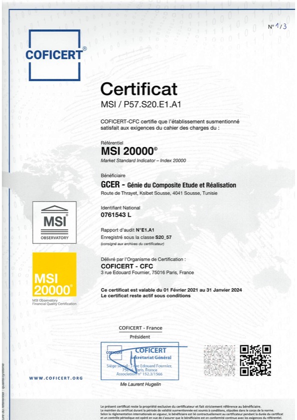 certificat